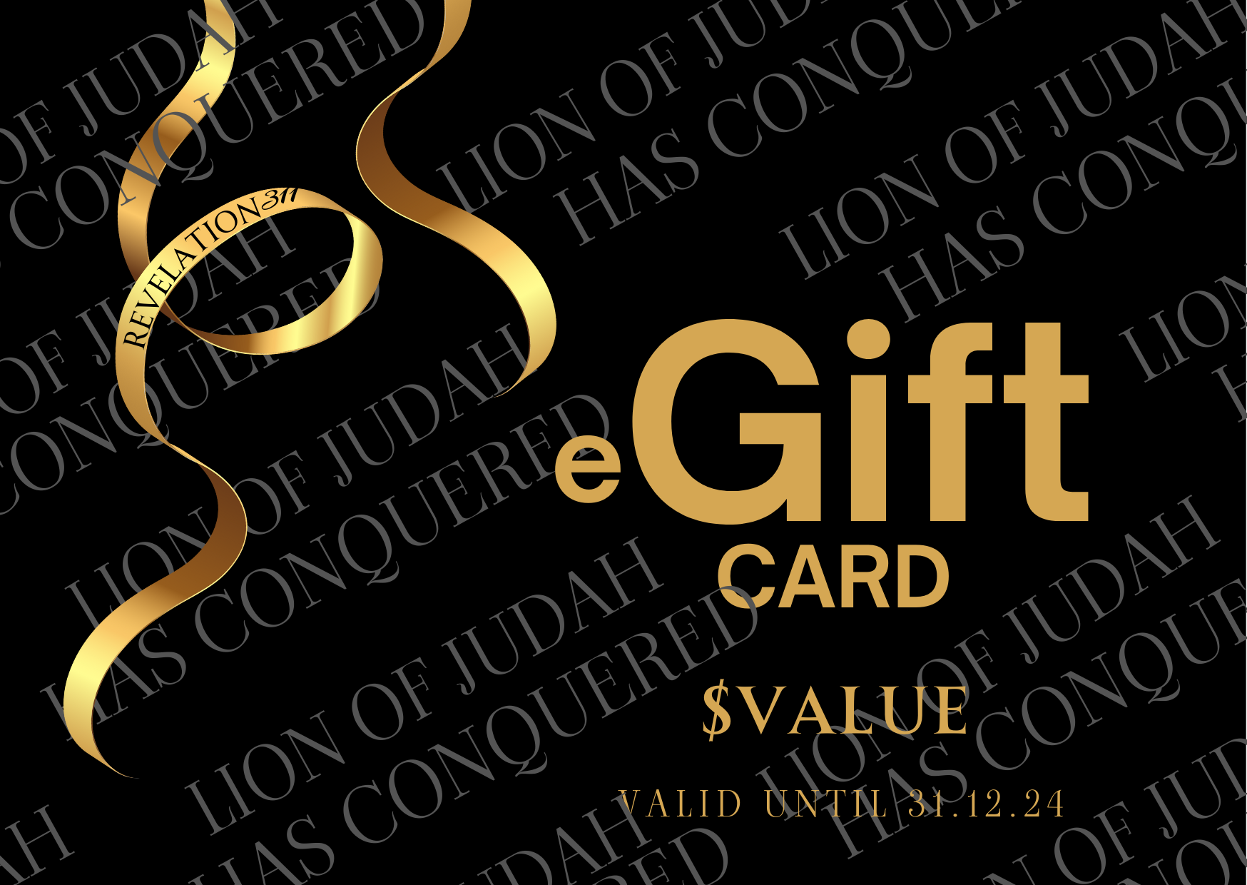 REVELATION311 eGIFT CARDS