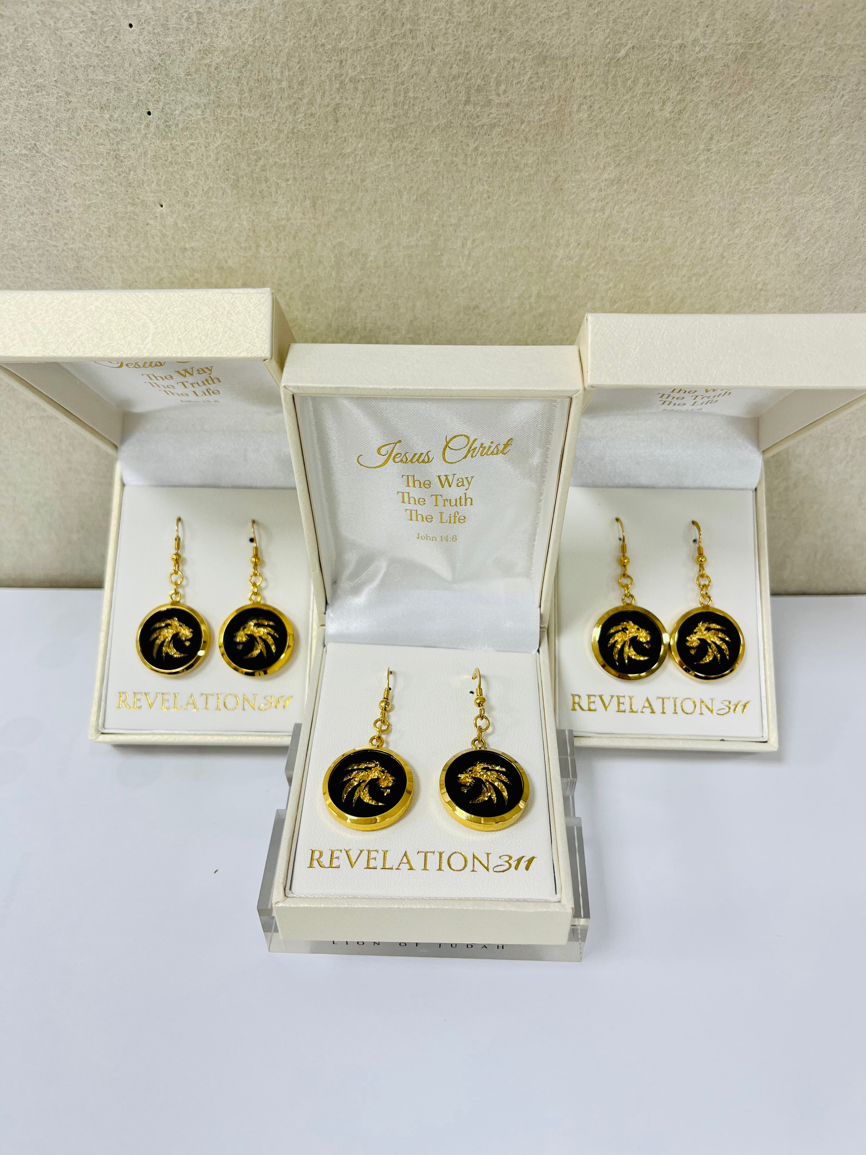 Earrings THE LION OF JUDAH